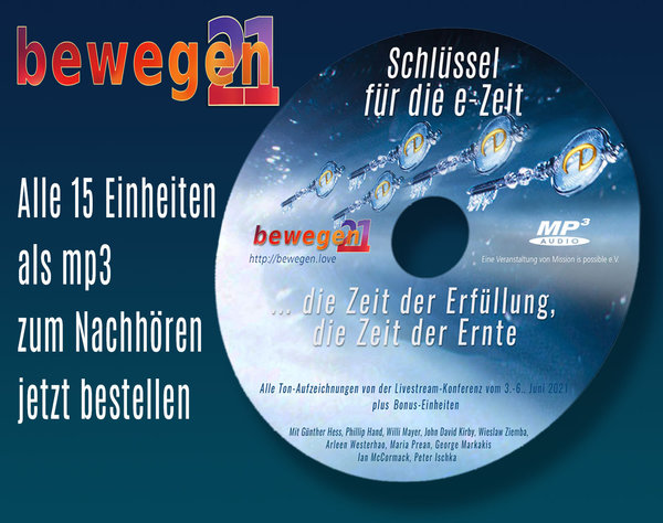 mp3-CD »bewegem21« Juni "Die Schlüssel für die e-Zeit"